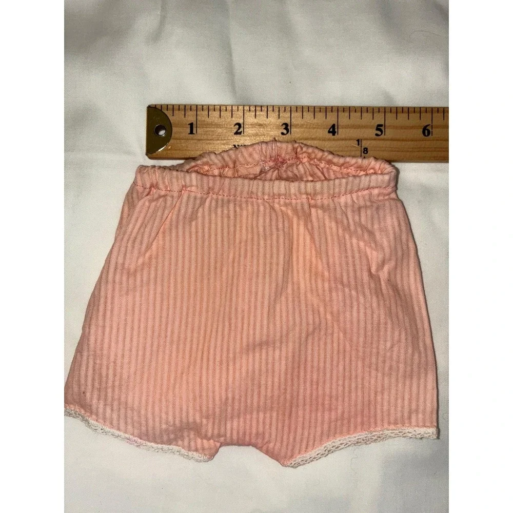 Doll clothes 2pc Bloomer Set Kids Pink Circus Animal Lace Trim Vintage Style